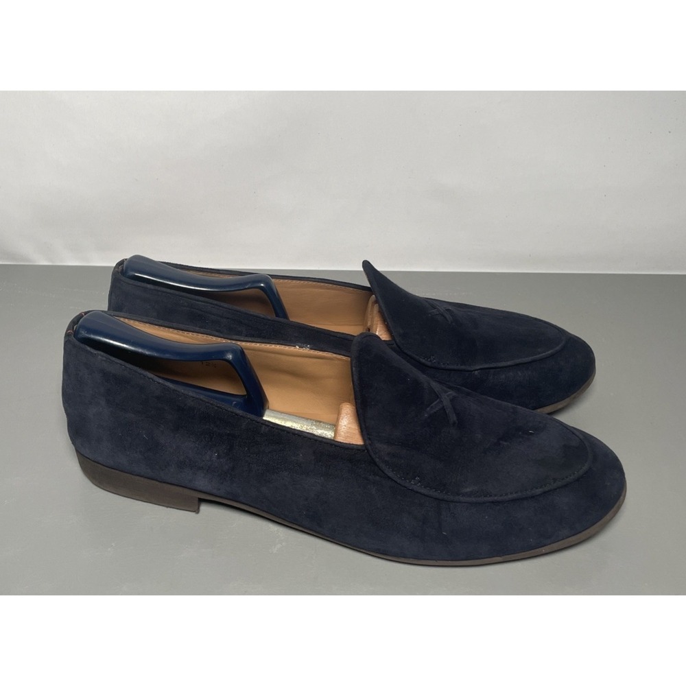 Del Toro Milano Navy Loafer Tuxedo Dress Shoes 12.5